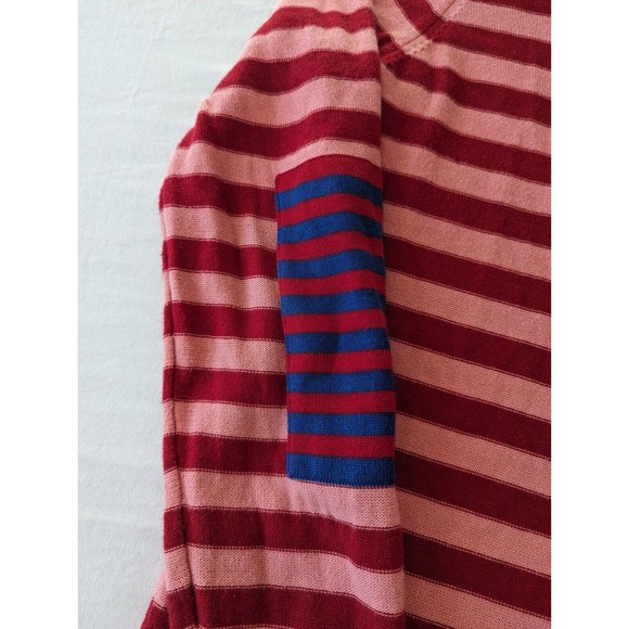 Cabi Sweater Womens Medium Cardigan Pink and Red Striped Picnic Button Down‎ - Picture 4 of 9